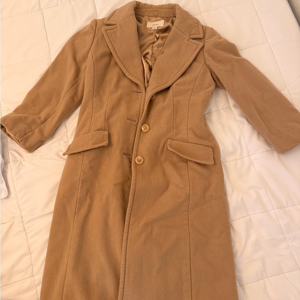 Merona Camel Mid-Length Trench Coat
